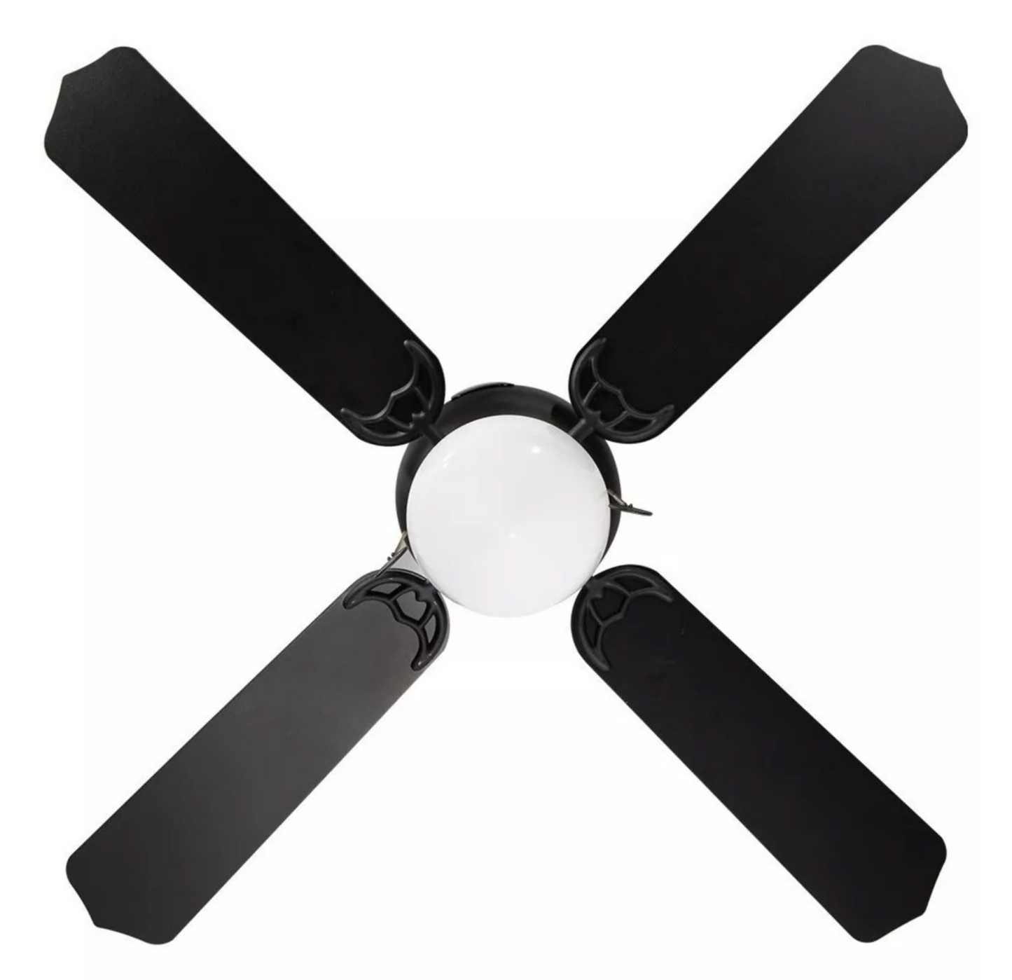 Ventilador de Techo Negro Mate Aspas Negras/Madera Led 42