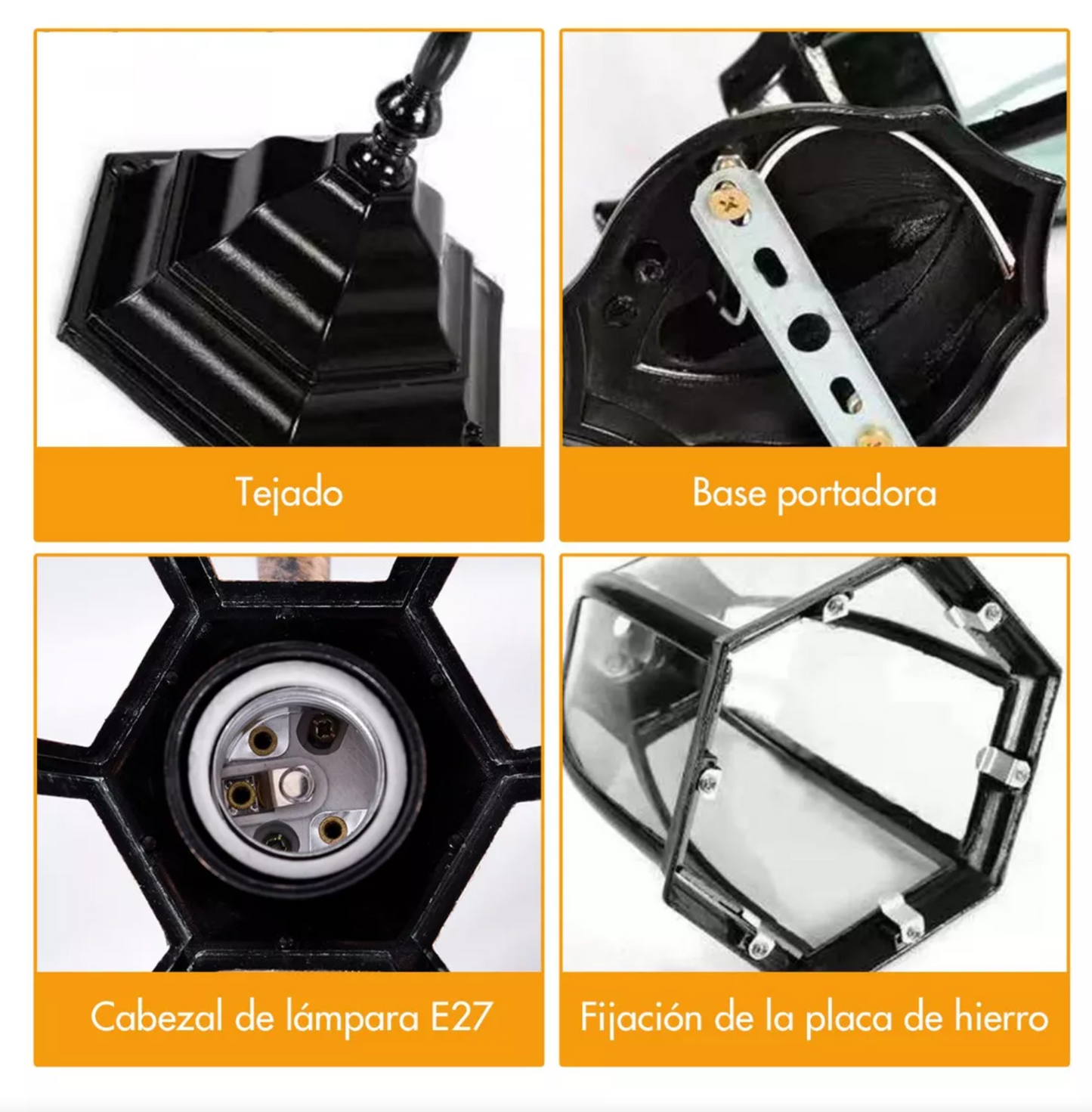 Lámpara farol de pared Genérica MXQ-061 110V/220V