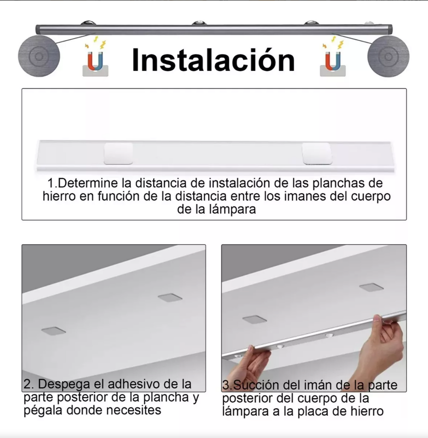 Barra De Luz Led Inteligente Con Sensor De Cuerpo Humano40cm