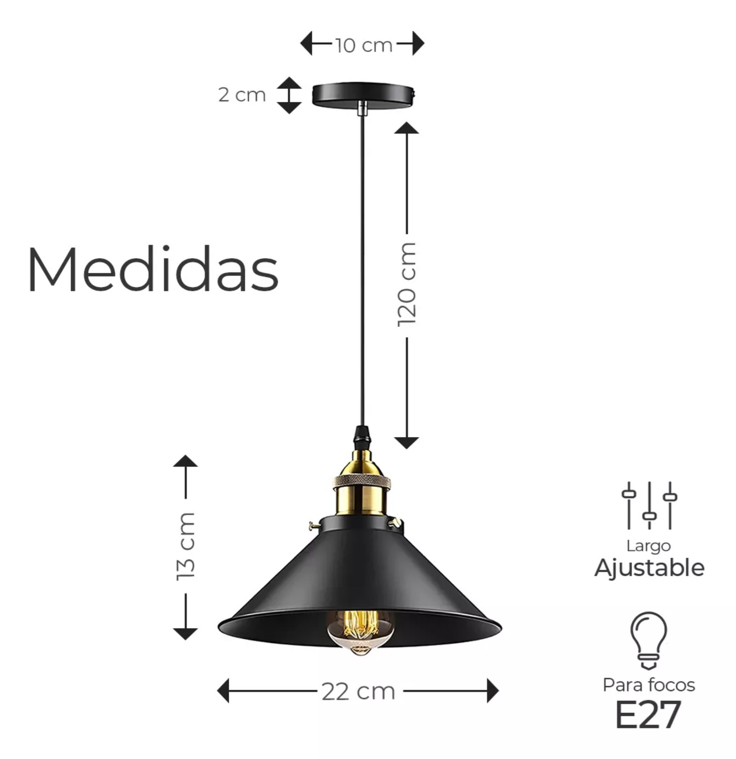 Kit De 3 Lámparas Colgantes De Techo Marca 110v （sin bombilla）