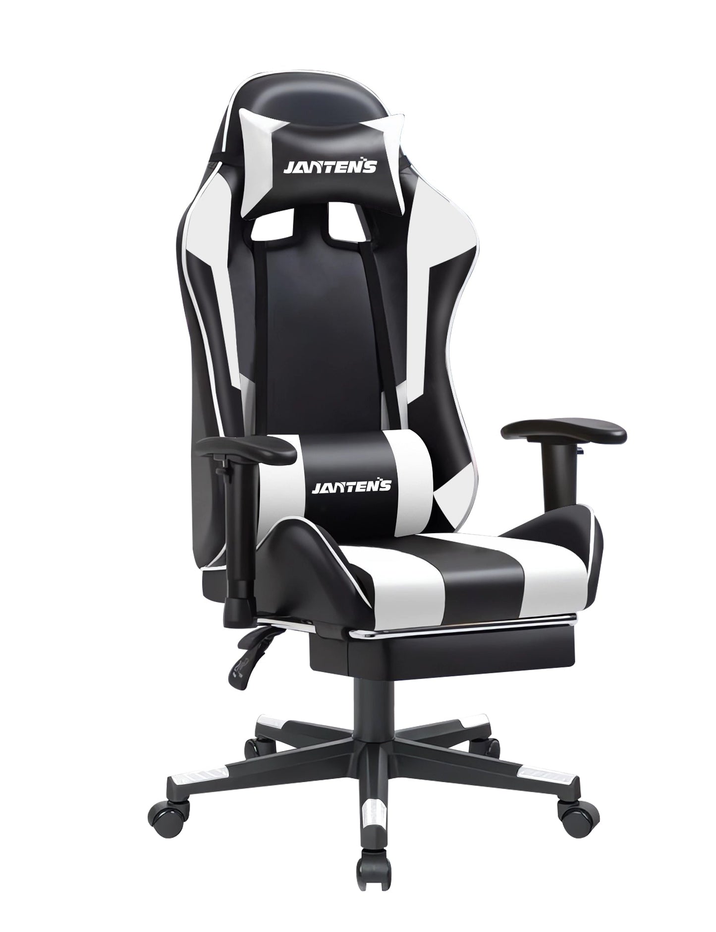 Silla Gaming con Pedal, Silla Gamer Ergonómica para Adultos, Silla de Cuero para PC de Oficina, Silla de Videojuegos Ajustable en Altura