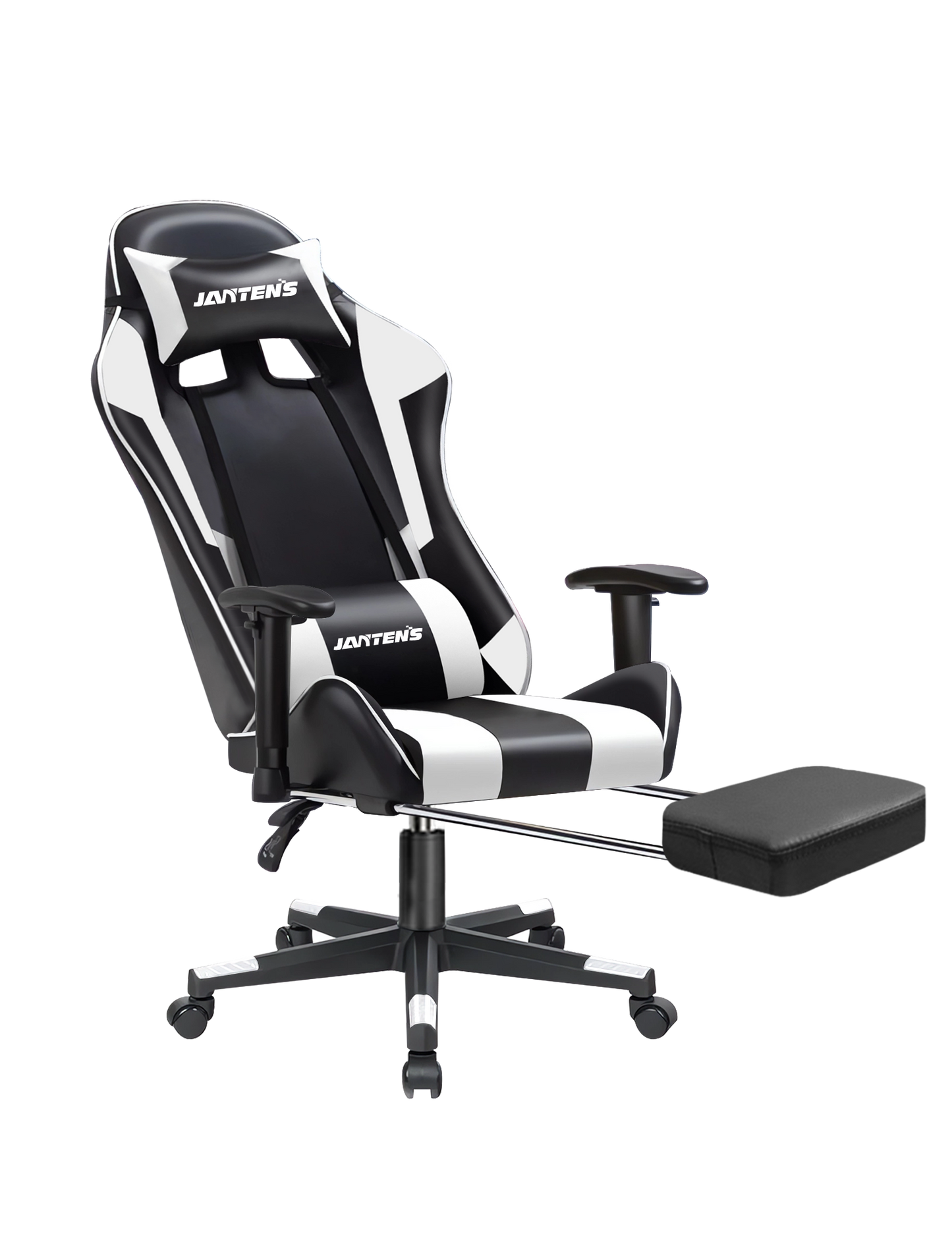 Silla Gaming con Pedal, Silla Gamer Ergonómica para Adultos, Silla de Cuero para PC de Oficina, Silla de Videojuegos Ajustable en Altura