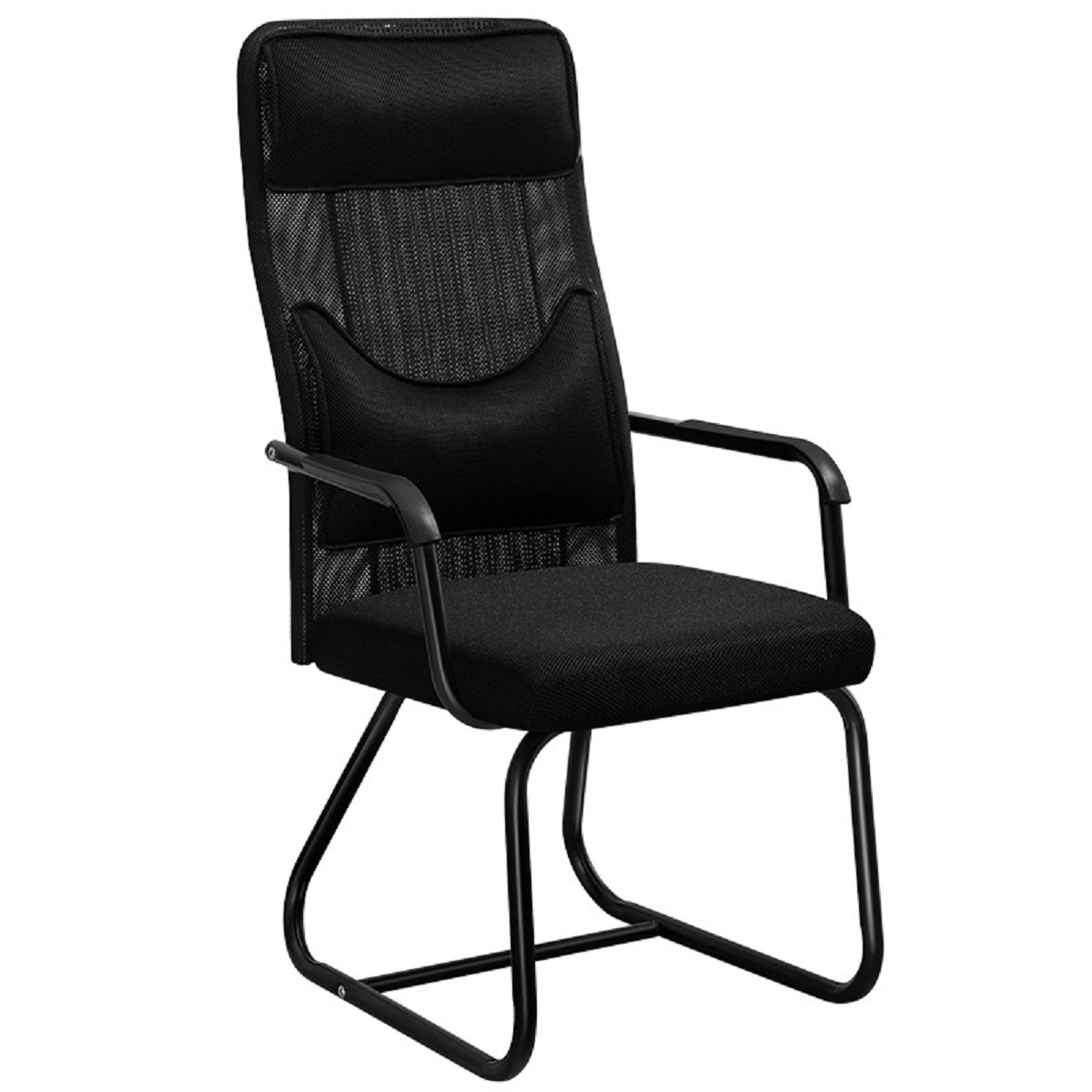 Silla de escritorio Silla para invitados Silla de oficina Silla para juegos Negro - oc74black