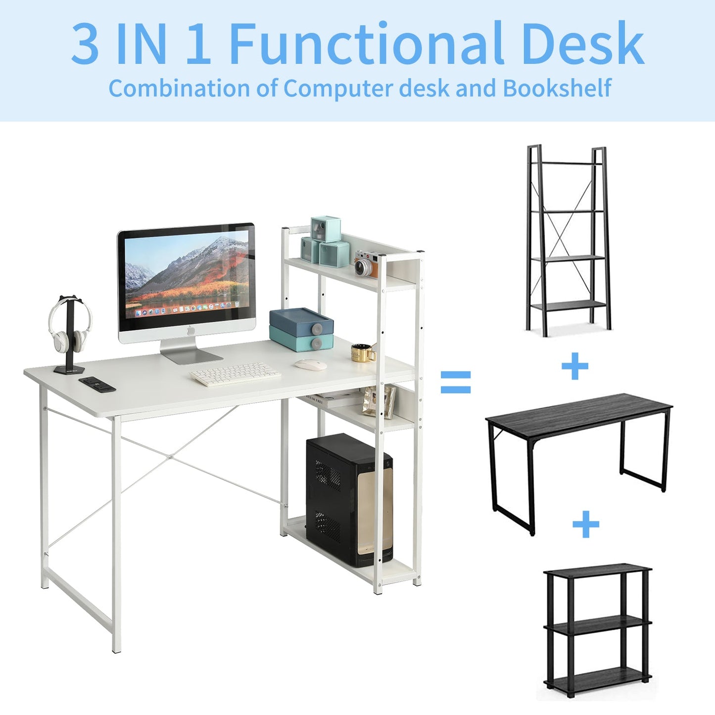 JANTENS Rechargeable Computer Desk