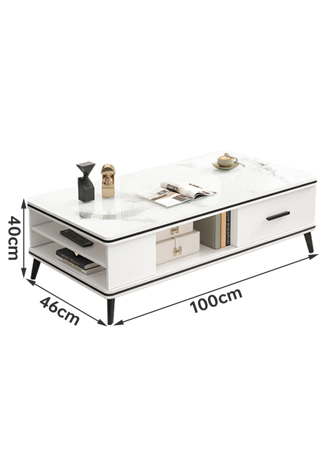 Mesa de centro blanca 100x46x40 CM