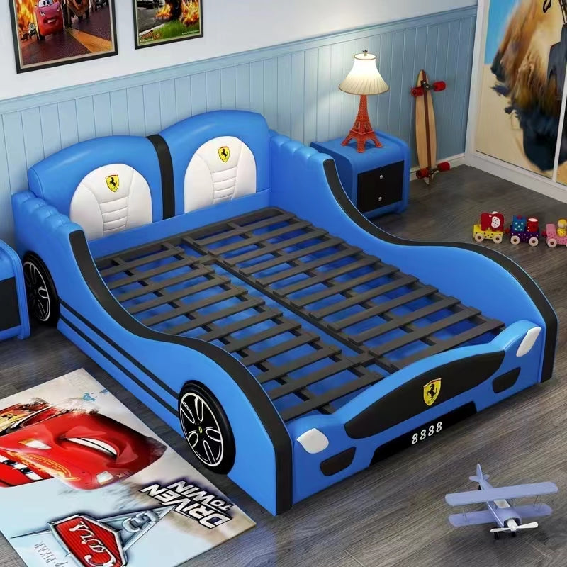 Children's Bed Bedroom Bed with Mattress 168*225cm