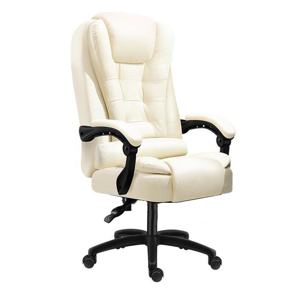 Office Chair Employee Chair Leisure Chair Lift Swivel Chair Beige 60*50*124 cm